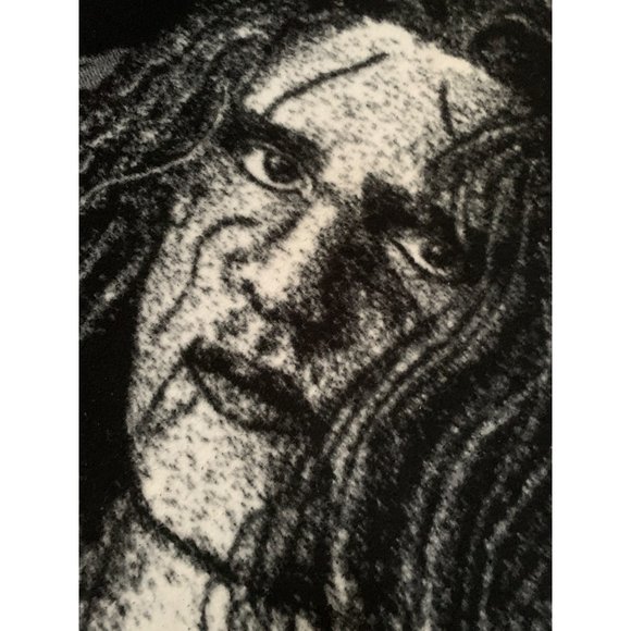 Vintage Sting WWE Biederlack of America Throw 52x56" Blanket Black White - Picture 2 of 8